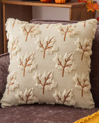 Beige Driftleaf Palm / 45X45cm / Plush cover pillow core