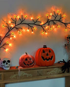 18Pumpkin Rattan Lanterns