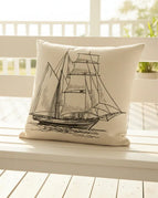 Sailing boat / 45x45cm