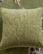 Sage Green 45 X45cm / Feather Velvet Pillow